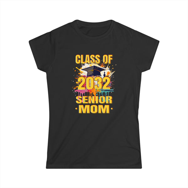 Senior Mom 2032 Proud Mom Class of 2032 Mom of the Graduate Womens Shirts