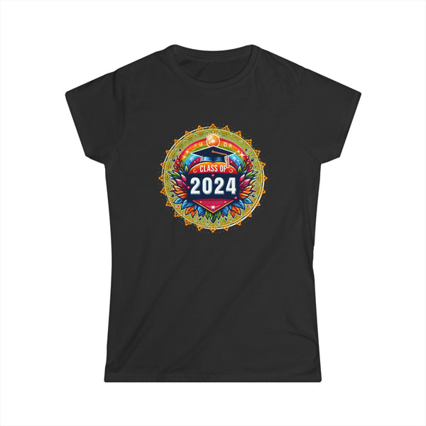 Senior 24 Graduation Class of 2024 Cute Senior 2024 Women Shirts