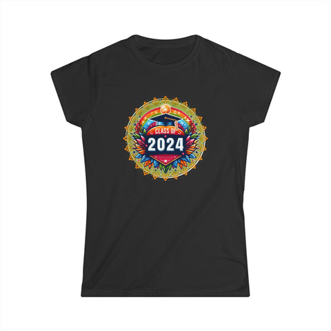 Senior 24 Graduation Class of 2024 Cute Senior 2024 Women Shirts