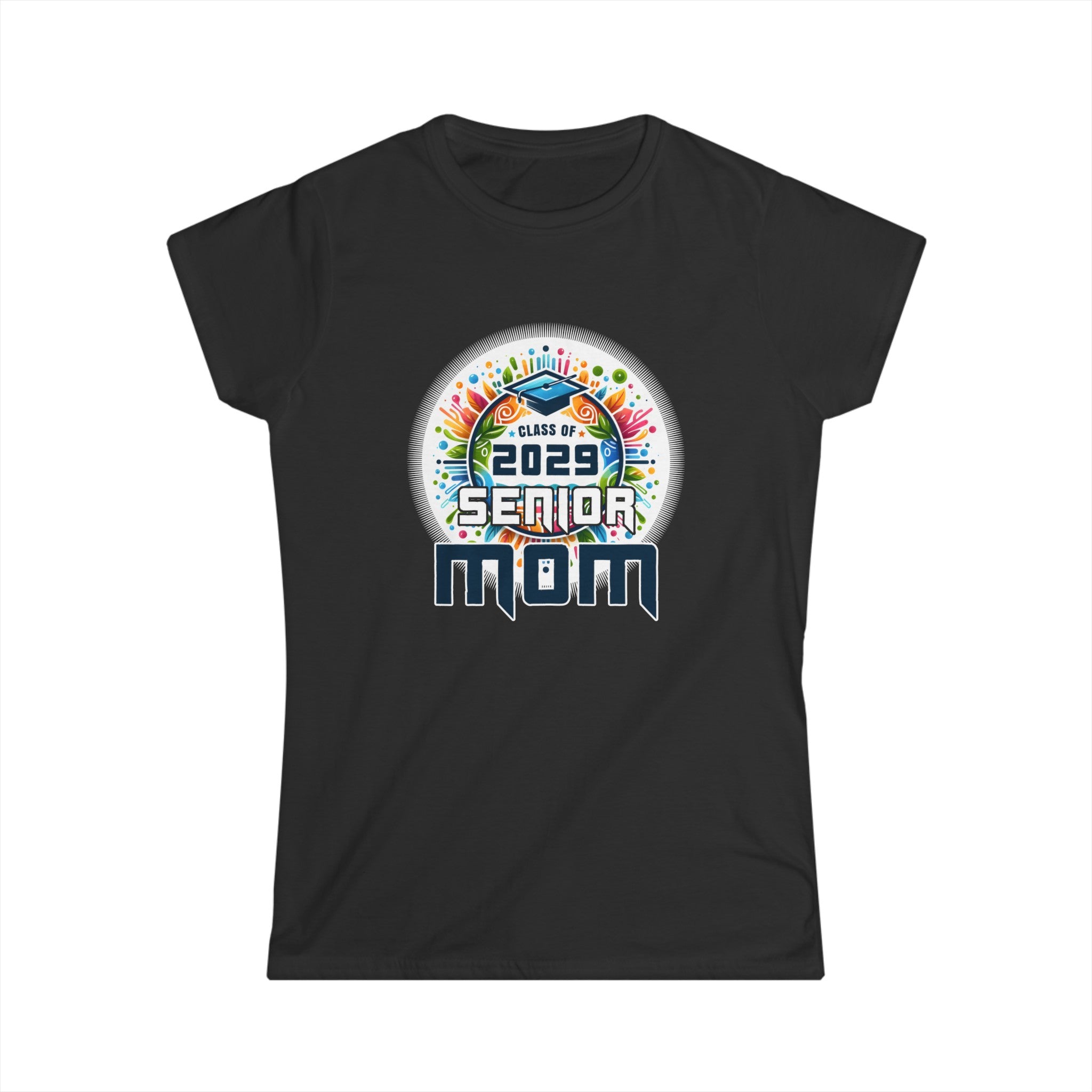 Senior Mom 29 Class of 2029 Graduation for Women Mother Womens Shirts