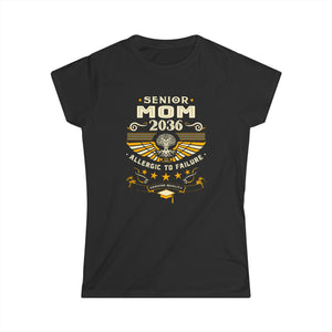 Proud Senior Mom Shirt Class of 2036 Decorations 2036 Womens T Shirt