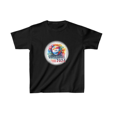 USA 2024 Summer Games Volleyball America Sports 2024 USA Shirts for Girls