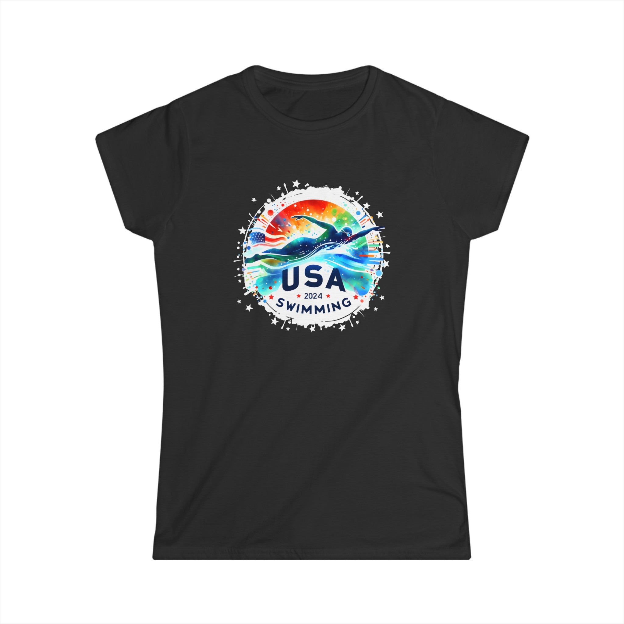 USA 2024 United States Athlete American Swimming 2024 USA Women Tops