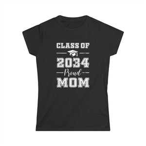 Senior Mom 2034 Proud Mom Class of 2034 Mom of 2034 Graduate Women Shirts
