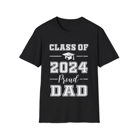 Senior Dad 2024 Proud Dad Class of 2024 Dad of 2024 Graduate Mens T Shirts