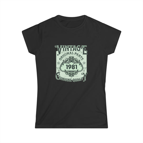 Vintage 1981 TShirt Women Limited Edition BDay 1981 Birthday Women Shirts