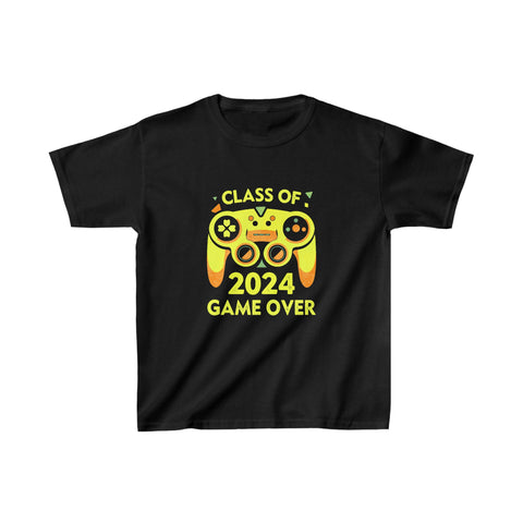 Game Over Class Of 2024 Shirt Students Funny Graduation Shirts for Girls