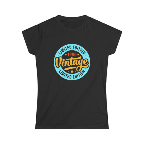 Vintage 1980 TShirt Women Limited Edition BDay 1980 Birthday Womens T Shirts