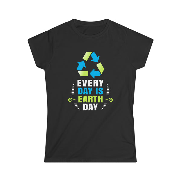 Environmental Crisis Planet Activism Everyday is Earth Day Women Tops