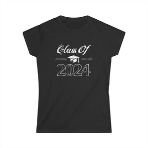 Senior 2024 Class of 2024 Graduation First Day Of School Womens T Shirts