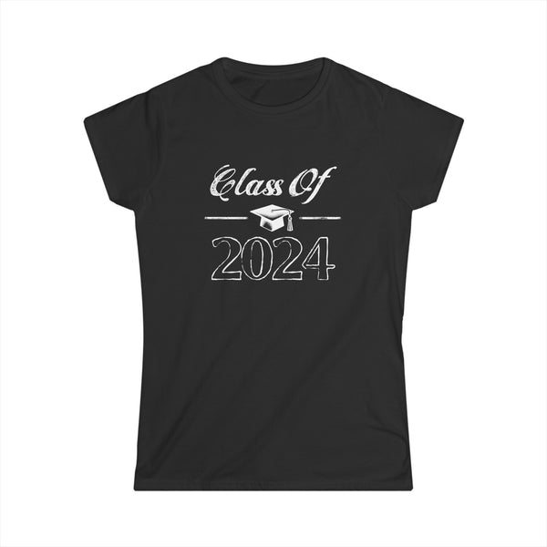 Senior 2024 Class of 2024 Graduation First Day Of School Womens T Shirts