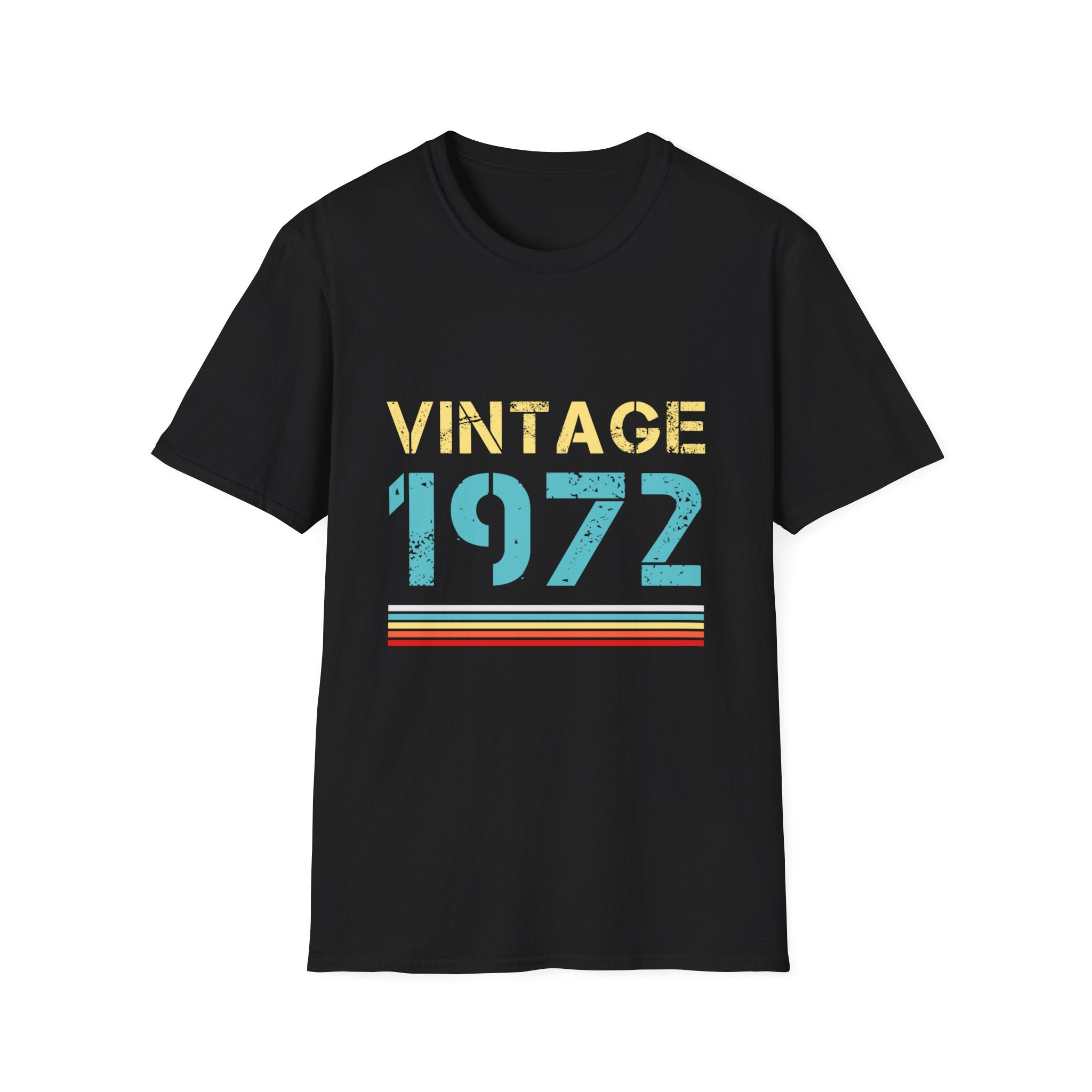 Vintage 1972 T Shirts for Men Retro Funny 1972 Birthday Mens T Shirt
