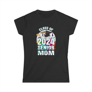 Proud Mom of 2024 Senior Class of 24 Proud Mom 2024 Womens T Shirt