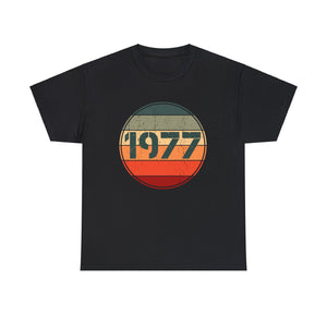 Vintage 1977 Birthday Shirts for Men Funny 1977 Birthday Mens Tshirts for Men Big and Tall