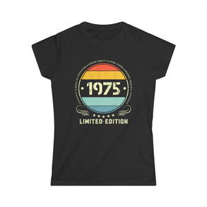 Vintage 1975 Limited Edition 1975 Birthday Shirts for Women Shirts for Women