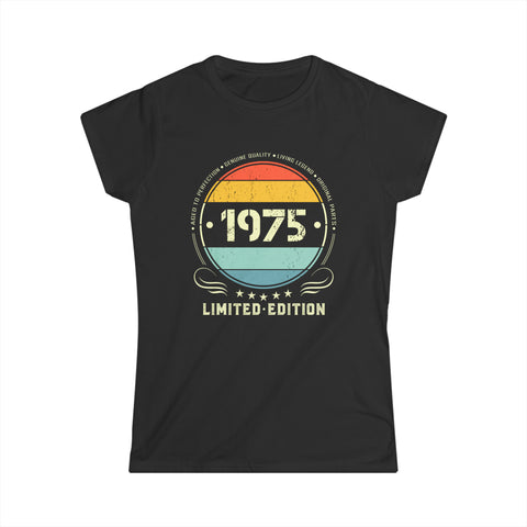 Vintage 1975 Limited Edition 1975 Birthday Shirts for Women Shirts for Women