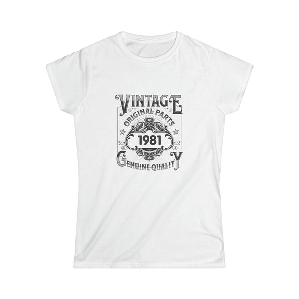 Vintage 1981 TShirt Women Limited Edition BDay 1981 Birthday Womens T Shirts