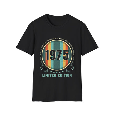 Vintage 1975 TShirt Men Limited Edition BDay 1975 Birthday Mens T Shirt