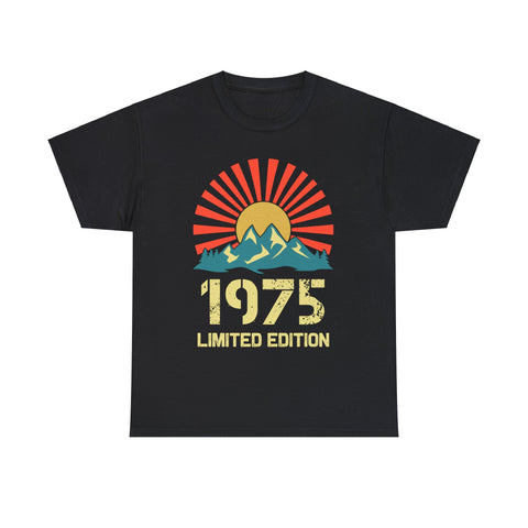 Vintage 1975 Limited Edition 1975 Birthday Shirts for Men Shirts for Men Plus Size Big and Tall