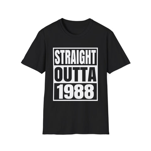 Vintage 1988 T Shirts for Men Retro Funny 1988 Birthday Shirts for Men