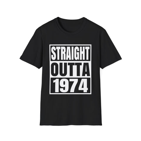 Vintage 1974 T Shirts for Men Retro Funny 1974 Birthday Mens Shirts