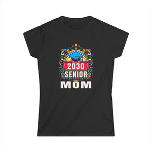 Senior Mom Class of 2030 Senior Year Proud Mom Senior 2030 Womens T Shirt