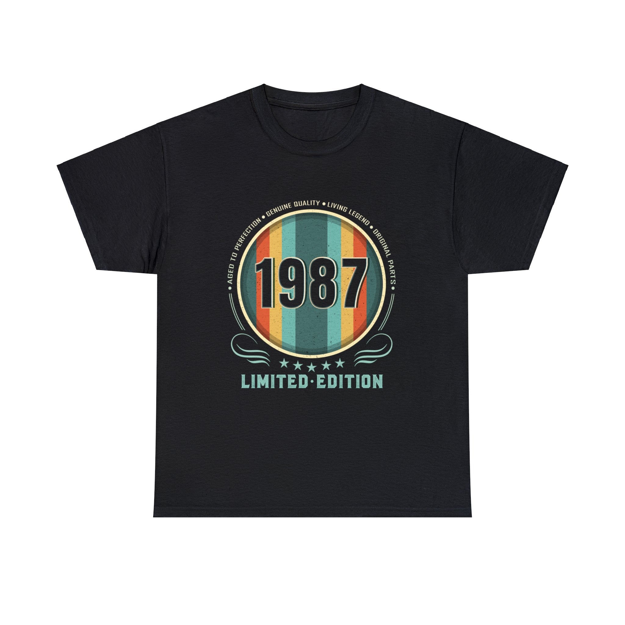 Vintage 1987 TShirt Men Limited Edition BDay 1987 Birthday Big and Tall Shirts for Men Plus Size