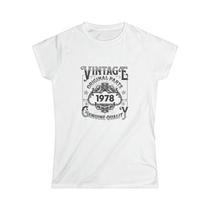 Vintage 1978 TShirt Women Limited Edition BDay 1978 Birthday Shirts for Women