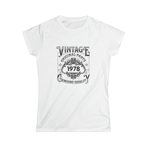 Vintage 1978 TShirt Women Limited Edition BDay 1978 Birthday Shirts for Women