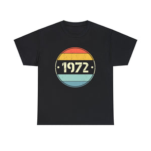 Vintage 1972 Birthday Shirts for Men Funny 1972 Birthday Mens Tshirts for Men Big and Tall