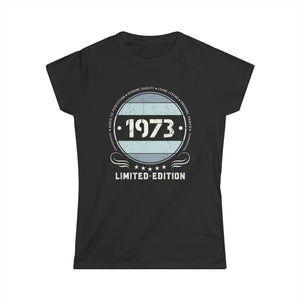 Vintage 1973 T Shirts for Women Retro Funny 1973 Birthday Womens Shirts