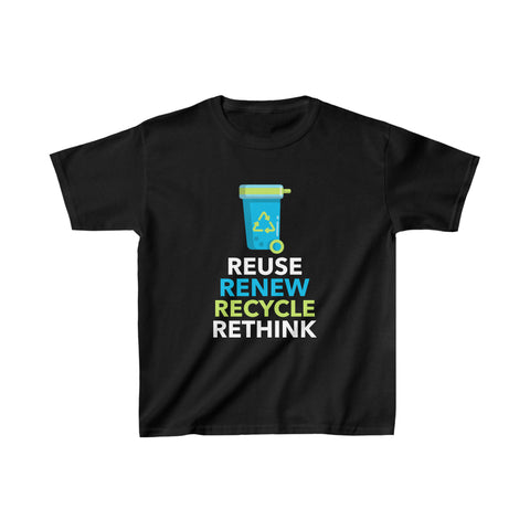 Environment Reuse Renew Rethink Activism Environmental Crisis Earth Day Girls Tshirts