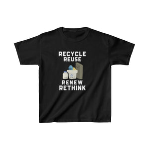 Environment Reuse Renew Rethink Earth Day Save the Planet Boys Shirts