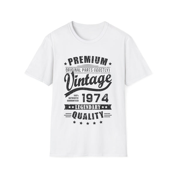 Vintage 1974 T Shirts for Men Retro Funny 1974 Birthday Shirts for Men