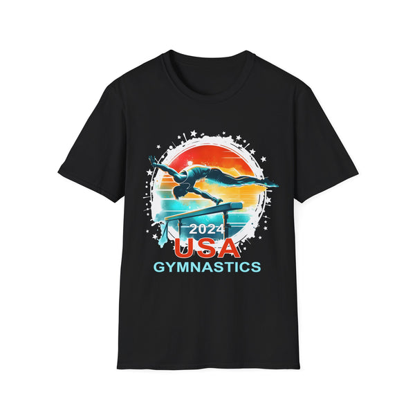 USA 2024 Games United States Sport 2024 USA Mens Gymnastics Shirts for Men