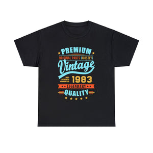 Vintage 1983 TShirt Men Limited Edition BDay 1983 Birthday Men Shirts Big and Tall Plus Size