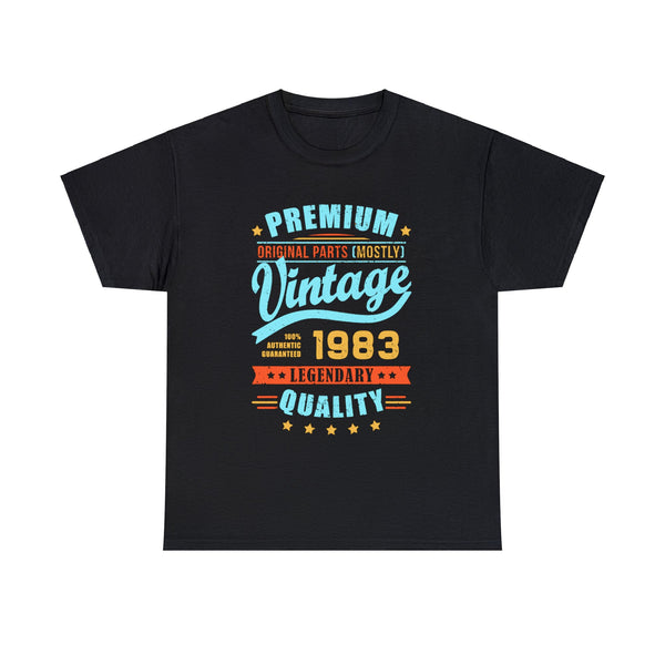 Vintage 1983 TShirt Men Limited Edition BDay 1983 Birthday Men Shirts Big and Tall Plus Size
