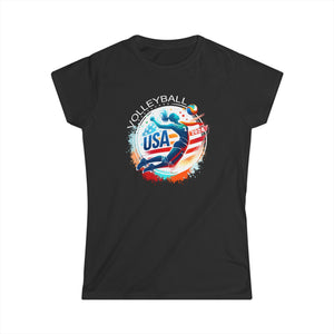 USA 2024 United States American Sport 2024 Volleyball Women Shirts