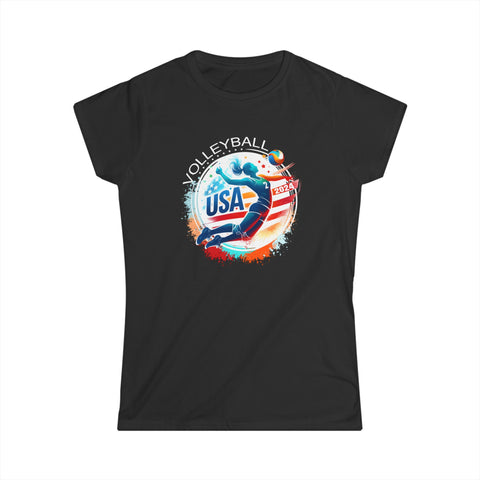 USA 2024 United States American Sport 2024 Volleyball Women Shirts