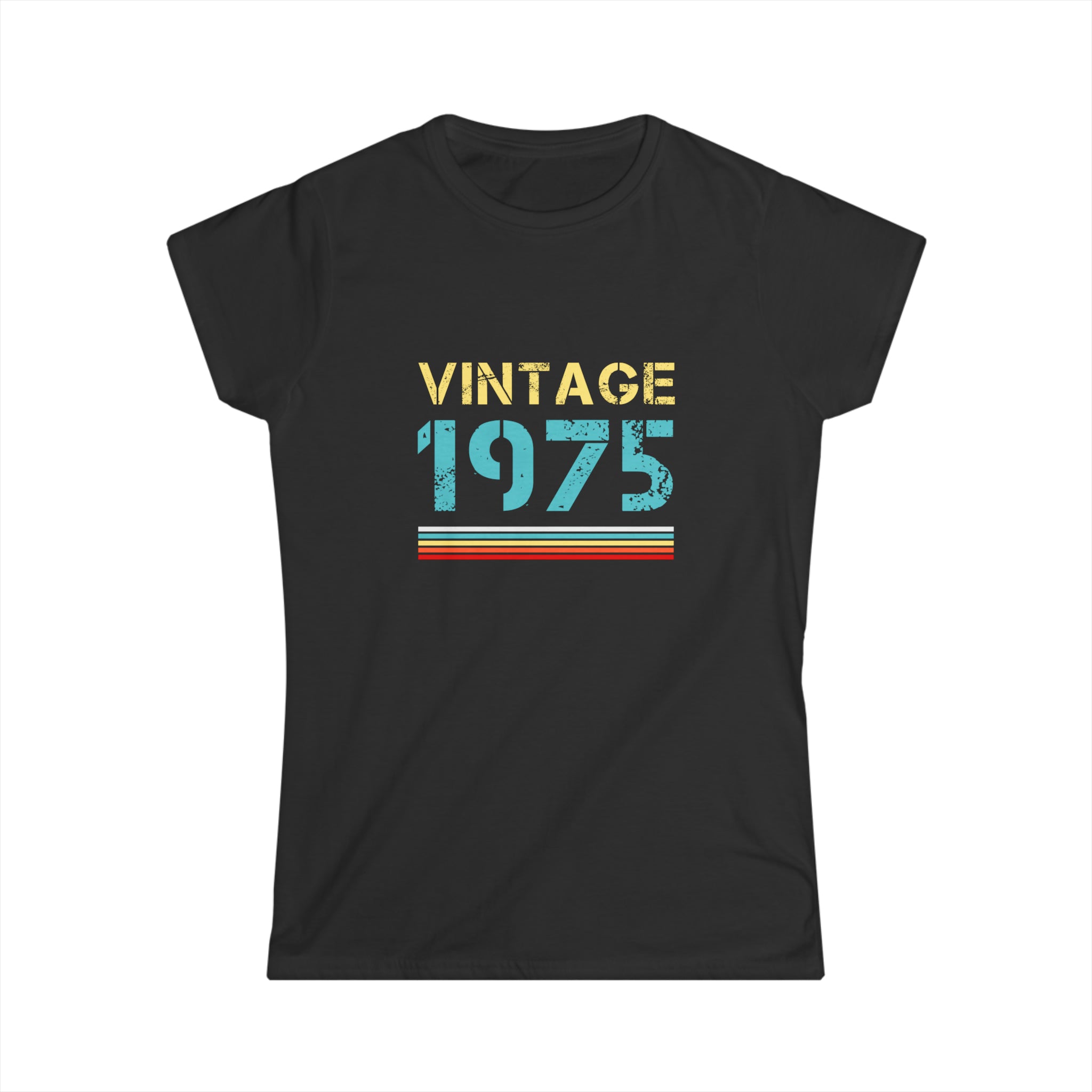 Vintage 1975 T Shirts for Women Retro Funny 1975 Birthday Womens Shirt