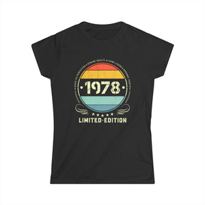 Vintage 1978 Limited Edition 1978 Birthday Shirts for Women Womens Shirts