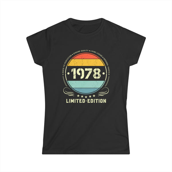 Vintage 1978 Limited Edition 1978 Birthday Shirts for Women Womens Shirts