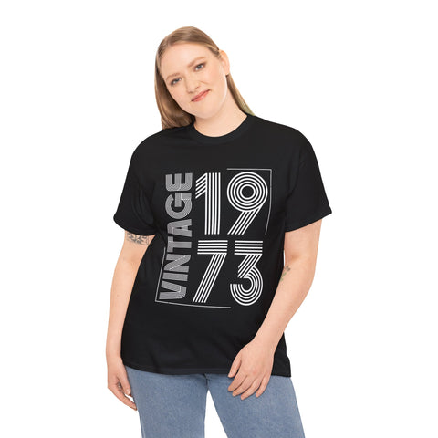 Vintage 1973 T Shirts for Women Retro Funny 1973 Birthday Plus Size Clothing for Women