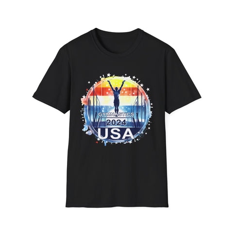 USA 2024 Games United States Sport 2024 USA Mens Gymnastics Mens T Shirts