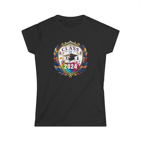 Class of 2024 Grow With Me Graduation 2024 Womens T Shirt