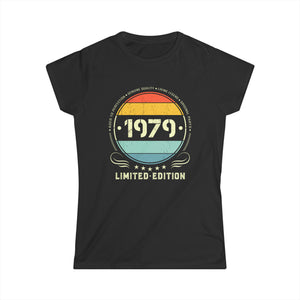 Vintage 1979 Limited Edition 1979 Birthday Shirts for Women Womens Shirts