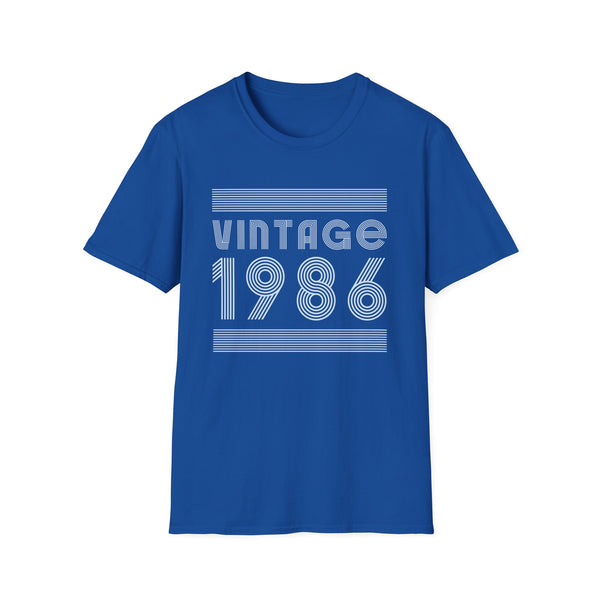 Vintage 1986 T Shirts for Men Retro Funny 1986 Birthday Mens Shirt