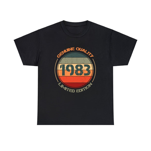 Vintage 1983 T Shirts for Men Retro Funny 1983 Birthday Mens Shirt Plus Size Big and Tall