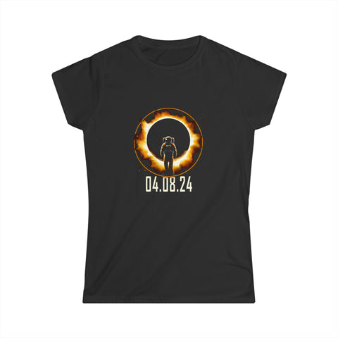 America Totality Spring 4.08.24 Total Solar Eclipse 2024 Shirts for Women