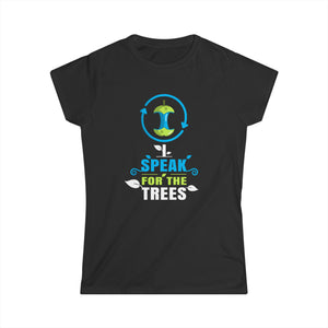 Earth Day I Speak For The Trees Design Nature Lover Women Tops